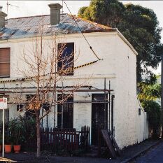 rotted verandah removed, ready for stripping