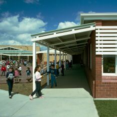 brick and timber school buildings - traditional materials with a well-made edge