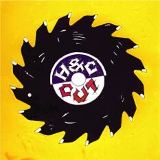 a painted cover for a triple platinum selling cd - a giant blade was used in the stage set