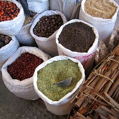 colour, shape, texture : all the raw design elements (+ great scent) Dubai spice souks